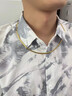 瑞福源黃金蛇骨項鏈999足金包銀大氣百搭男女款金包銀頸鏈情人節(jié)送老婆 蛇骨項鏈【總重約24克】 包金3克 曬單實拍圖