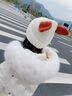 G.DUCKKIDS小黃鴨女童羽絨服大童中長(cháng)款2025新款加厚冬裝免洗白鴨絨保暖外套 杏白色 130 cm 曬單實(shí)拍圖