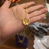 周生生八瓣格?；S金項(xiàng)鏈 花韻系列足金吊墜配鏈款86940N計(jì)價(jià) 45厘米 - 9.3克(含工費(fèi)280元) 曬單實(shí)拍圖
