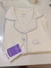 婧麒（JOYNCLEON）7A抗菌月子服春秋新款孕婦產(chǎn)后喂奶100%純棉家居服開(kāi)衫睡衣套裝 湖水藍 L碼 曬單實(shí)拍圖
