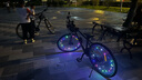自行車(chē)彩燈尾燈夜騎風(fēng)火輪摩托車(chē)電動(dòng)車(chē)輪胎裝飾燈山地車(chē)七彩燈騎行裝備單車(chē)配件 彩色-電池款-單只 曬單實(shí)拍圖
