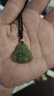 中國黃金（CHINA GOLD）和田碧玉吊墜女足金鑲玉大肚彌勒佛項鏈七夕情人節(jié)禮物送女友老婆 足金彌勒佛和田碧玉掛墜 曬單實拍圖