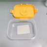 沃德百惠（WORTHBUY）飯盒食品級(jí)分格便當(dāng)盒可微波加熱飯盒上班族學(xué)生便攜專用分格飯盒 黃色長方形-單格760 ml 曬單實(shí)拍圖