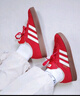 adidas「T頭鞋」VL COURT復(fù)古休閑板鞋德訓(xùn)鞋男女阿迪達(dá)斯輕運(yùn)動(dòng) 淺猩紅/暖香草色/黃色   37 曬單實(shí)拍圖