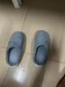 京東京造【溫暖御寒】秋冬拖鞋防滑室內毛絨保暖棉拖鞋男士深灰色42-43 曬單實(shí)拍圖
