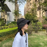 莎蒂莉2025年新款夏季孕婦產(chǎn)后外出防風(fēng)月子女士漁夫帽女后出院專用帽子 米色 松緊調(diào)節(jié)均碼 曬單實(shí)拍圖