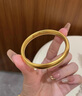 京佳金包銀手鐲女古法心經(jīng)傳承999足金足銀實(shí)心泥鰍背素圈鐲送老婆 包金1.5克+約31克+52-64拍下留言備注圈口 曬單實(shí)拍圖