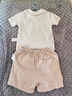 OAK FAMILY夏季新品t恤童裝寶寶衣服純棉短袖白色T恤男童女童polo衫上衣 白色 T恤 90 cm 曬單實拍圖