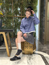 SAM EDELMAN山姆愛德曼虞書欣同款25秋冬新款雙E薄底德訓(xùn)鞋保齡球鞋女ISELLA 藏藍(lán)色 38 美碼7.5M 曬單實拍圖