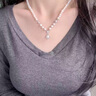 迪后（Dirholl）淡水珍珠項鏈女輕奢鎖骨鏈年輕七夕情人節禮物送女友老婆首飾 【京倉直發(fā)】淡水珍珠項鏈女 曬單實(shí)拍圖