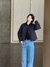 波司登輕薄羽絨服女短款90絨翻領(lǐng)菱格巴恩風(fēng)保暖外套B250135332 曬單實拍圖