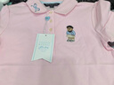 Teenie Weenie Kids小熊童裝25年夏季新款女童甜美泡泡袖POLO衫打底衫 淺粉色 150 cm 曬單實(shí)拍圖