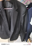 啄木鳥(niǎo)（TUCANO）西服男秋季新款外套男士潮流商務(wù)休閑小西裝男修身正裝上衣服男裝 8601黑色 XL 約120-130斤 曬單實(shí)拍圖