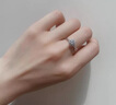 AVHE手捧花花藤花蔓璀璨群鑲培育真鉆求結婚婚戒七夕節禮物 鉑金鉆戒-50分D色/VVS 曬單實(shí)拍圖
