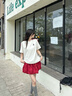 LDBE美式復(fù)古V領(lǐng)三條杠短袖t恤女寬松夏季2025新款設(shè)計(jì)感刺繡小熊上衣 白色 M 【80-100斤】 曬單實(shí)拍圖