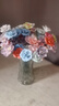 ins風(fēng)陶瓷花景德鎮(zhèn)高溫手工仿真永生花瓷花束擺件家居裝飾花桌面 顏色隨機(jī)發(fā)雙層 30支 曬單實(shí)拍圖