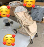 酷貝樂（coballe）嬰兒推車輕便遛娃神器新生兒嬰兒車0-3歲用折疊可坐可躺帶減震 香檳金【4代】 曬單實拍圖