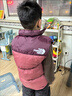 反季促銷兒童馬甲冬季字母厚款休閑風女休閑男馬甲外穿寶寶坎肩 北酒紅色 100 偏小一個碼 曬單實拍圖
