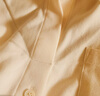 森馬（Semir）長(cháng)袖襯衫女冬季中長(cháng)款假兩件寬松磨毛襯衣通勤溫柔系氣質(zhì)上衣 奶白10501 M 曬單實(shí)拍圖