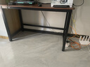 新顏值主義電腦桌電競桌實木書桌家用臺式辦公桌學(xué)習(xí)桌寫字桌工作臺長條桌子 120*60CM【40MM碳鋼腿】胡桃色 曬單實拍圖
