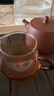 百年利永玻璃公道杯功夫茶具配件紫砂茶壺防燙分茶器 琥珀黃玻璃公道杯 公道杯 曬單實(shí)拍圖
