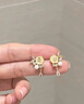 DAISY DREAMs925銀山茶花耳釘女氣質(zhì)高級(jí)感花朵耳環(huán)國(guó)風(fēng)適合春夏的時(shí)尚耳飾品 925銀山茶花耳釘 曬單實(shí)拍圖