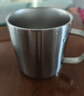無(wú)印良品（MUJI）不銹鋼雙層馬克杯 大容量男女辦公學(xué)生水杯茶杯咖啡杯 銀色380ml 曬單實(shí)拍圖