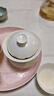一品工坊潮州工夫茶具骨瓷蓋碗單個(gè)高檔薄胎三才泡茶碗大號(hào)不燙手陶瓷蓋碗 婉儀蓋碗-中號(hào) 曬單實(shí)拍圖