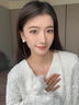 DAISY DREAM999銀針施家大珍珠耳釘女氣質(zhì)時(shí)尚高級(jí)感耳環(huán)2025年新款復(fù)古耳飾 Fever同款珍珠耳釘8mm 曬單實(shí)拍圖
