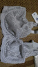 華歌爾藍(lán)標(biāo)內(nèi)衣女薄款蕾絲內(nèi)衣女透氣包容全罩杯大胸顯小文胸罩WB8442 深灰青 80F 曬單實(shí)拍圖