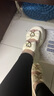 達芙妮坡跟厚底涼鞋女夏季軟底沙灘鞋仙女風一字扣帶舒適蝴蝶結羅馬女鞋 米色 37 曬單實拍圖