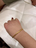 京佳金包銀手鐲古法黃金素圈實(shí)心傳承系列不掉色送女友老婆母親禮物 58號圈口手鐲約30克 包金3克金 曬單實(shí)拍圖
