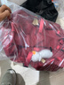 雙星（doublestar）書包初中生女高中大學生雙肩包背包潮流大容量運動簡約電腦包 紅色【帶鴨子掛件】 曬單實拍圖