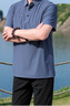 寶財羊爸爸夏季套裝冰絲短袖t恤男polo衫運動中老年人上衣服父親節(jié)禮物 曬單實拍圖