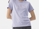 GAP女裝2025春季新款純棉發(fā)泡膠印logo短袖T恤常規(guī)休閑上衣727460 藍紫色 L (170/88A) 亞洲尺碼 曬單實拍圖