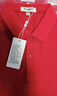 立蒙（LIMENG）【純棉t】男士商務(wù)保羅衫夏季寬松純色翻領(lǐng)T恤衫 大紅色L 曬單實(shí)拍圖
