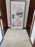 良木新中式荷花九魚圖入戶玄關(guān)裝飾畫豎版正對門走廊過道掛畫壁畫 A-蓮年有余-雅致柚木框 80*160CM-高清微噴SA1 曬單實拍圖