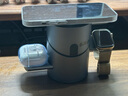 MOYIEAKAN qi2認(rèn)證無線充電器三合一蘋果iPhone 16/15/14/13/12 Pro磁吸手機(jī)耳機(jī)Apple Watch手表快充支架座 鋁合金- 蒼穹灰【qi2認(rèn)證｜觸控旋轉(zhuǎn)｜三合一】 曬單實(shí)拍圖