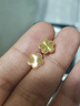 周六福爆閃花朵5G工藝黃金耳釘女足金計(jì)價(jià)A0913526 一對(duì) 約1.33g禮物 曬單實(shí)拍圖