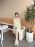 ZHR單鞋女百搭透氣蕾絲網(wǎng)紗漁夫鞋女厚底增高一腳蹬女鞋 W123米色37 曬單實拍圖