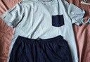 京東京造10A抗菌純棉睡衣男短袖套裝25春夏情侶家居服藍(lán)2XL 曬單實(shí)拍圖