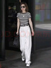 妍莉芬（yanlifen）夏裝搭配衣服一整套時尚套裝女裝小個子穿搭休閑闊腿褲鹽系兩件套 《兩件套》上衣+褲子送腰帶 2XL 【建議130-145斤】 曬單實拍圖