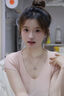 老鳳祥桃花夭夭情侶項鏈女2025新款輕奢七夕情人節(jié)生日禮物女生實用 桃花夭夭項鏈【女款】 曬單實拍圖