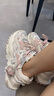 FILA FUSION 斐樂女鞋新款硬糖厚底休閑老爹鞋貓爪掛件運動鞋女 奶白/薄霧灰-GC 37.5 曬單實拍圖