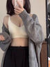 卡迪貝拉無(wú)痕舒適云朵內(nèi)衣女士小胸聚攏上托收副乳防下垂無(wú)鋼圈文胸罩胸衣 杏白（單件） M 適合75/34ABC 曬單實(shí)拍圖