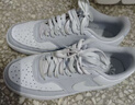 耐克女子透氣平底運動(dòng)鞋冬季板鞋NIKE COURT VISION LOW DH3158 004足球灰/白 40 曬單實(shí)拍圖
