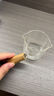 品喻（PINYU）咖啡量杯玻璃帶雙刻度意式濃縮咖啡萃取杯雙導(dǎo)流口木柄小奶盅奶杯 曬單實(shí)拍圖