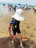 卡爾美（KELME）兒童防曬帽遮陽帽子夏季防紫外線男女童披風大帽檐海邊沙灘太陽帽 曬單實拍圖