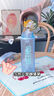 膳魔師（THERMOS）塑料杯Tritan隨行帶提手肩帶茶漏大容量男女士運(yùn)動(dòng)水杯TESD-700ml 粉紫漸變【附背帶+掛件】 曬單實(shí)拍圖