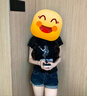 粉媚夢牛仔短褲女夏季外穿褲子牛仔褲女士2025新款辣妹超短褲美式女褲 復古深藍翻邊短褲 S 【建議95斤以內】 曬單實拍圖